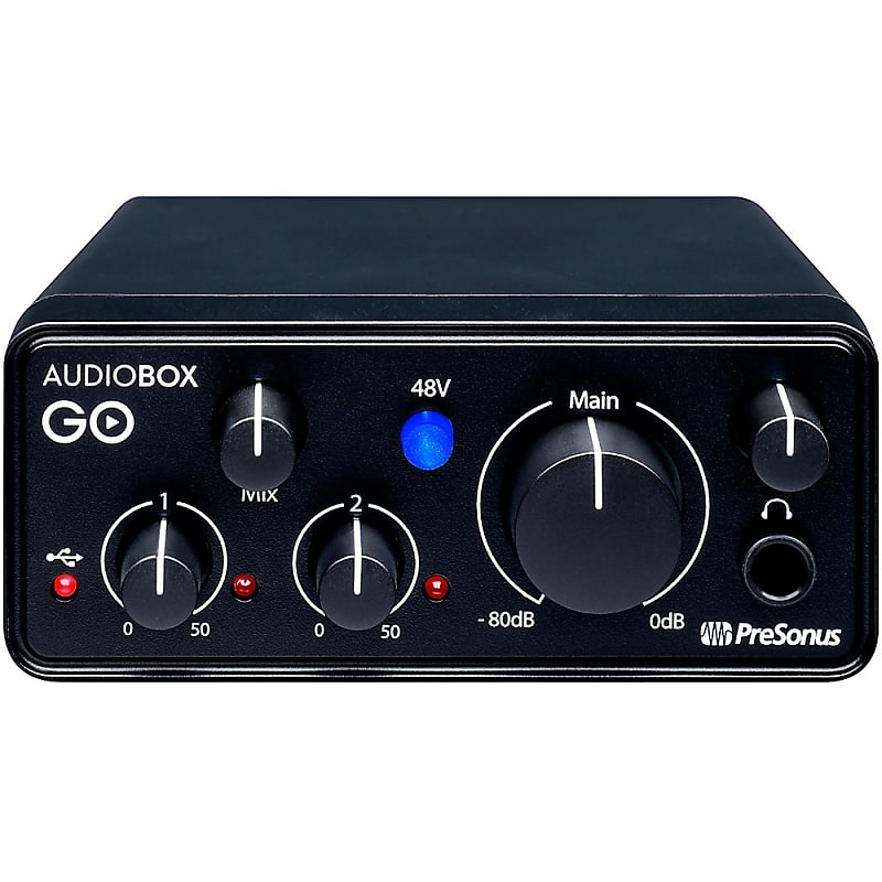 PreSonus AudioBox GO Ultra-Compact Mobile 2x2 USB Audio Interface image 1
