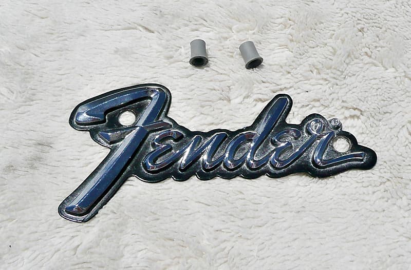 Original 70's Vintage Fender Metal Speaker / Amp / Case Logo | Reverb