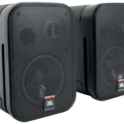 Pair JBL C1PRO Control 1 PRO Black 5.25" Wall Mount Home/Commercial Speakers image 1