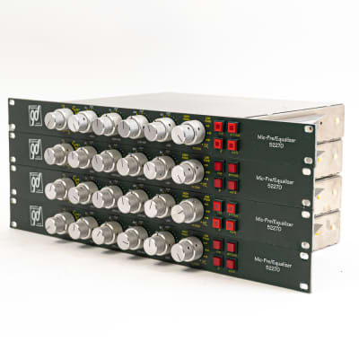 Four Daking 52270 Mic/Line EQ Preamps w/ Quad-Output Power Supply - Pristine Studio Clarity image 4