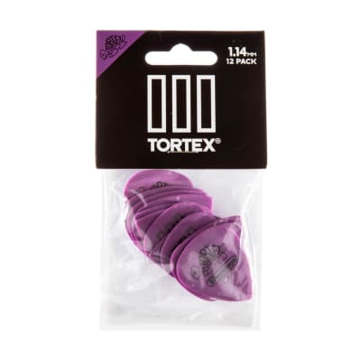 Dunlop (36-pack, new) 1.14mm Purple Tortex Small Tear Drop Dunlop (36-pack, new) 1.14mm Purple Tortex Small Tear Drop