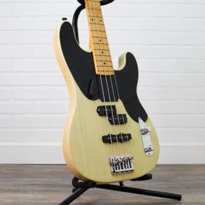 Preowned 2018 Fender Limited Edition '51 Telecaster PJ Bass Guitar - Blackguard Blonde w/ OHSC