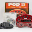 Line 6 POD 2.0 Guitar Direct Box Multi Effects Processor with Power Supply & Box
