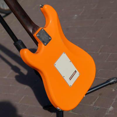 Schecter USA Custom Shop Nick Johnston HSS Atomic Orange Nitro Relic image 8
