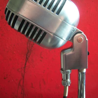 Vintage 1940's Electro-Voice 726 dynamic cardioid microphone Chrome w cable image 6