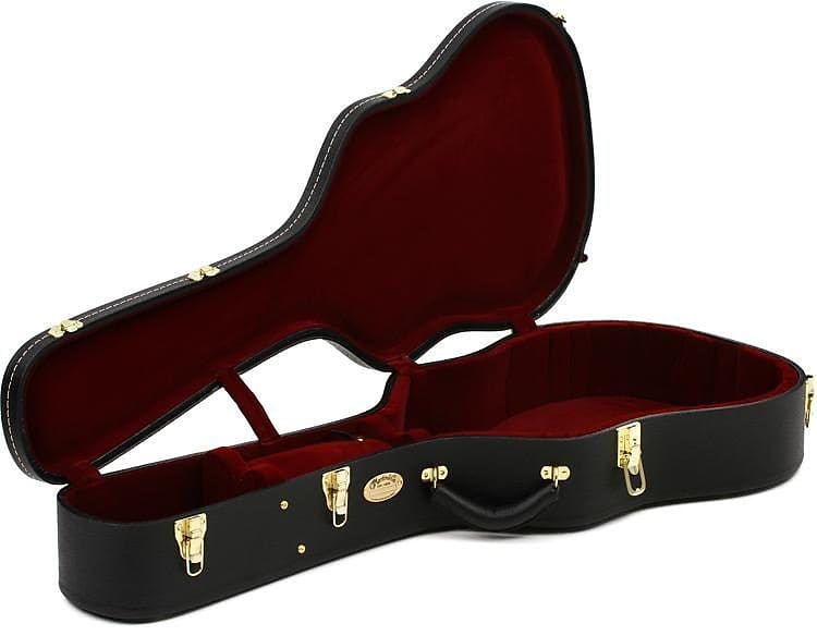 Martin - 12C533EC - Hardshell Case for OM & 14-Fret 000 Acoustic Guitars - Black w/ Red Interior image 1