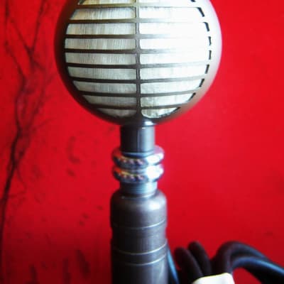 Vintage 1940's RCA MI-12010 dynamic microphone High Z w original cable & RCA stand WORKING image 3