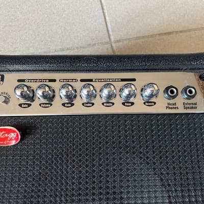 Stagg CA 20R 2-Channel 20-Watt 1x8" Solid State Guitar Combo - Reverb/Overdrive - black - 1990s image 2