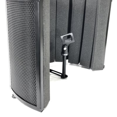 New Pro-Lok Vox Booth Portable Vocal Booth Reflection Filter - Black image 1