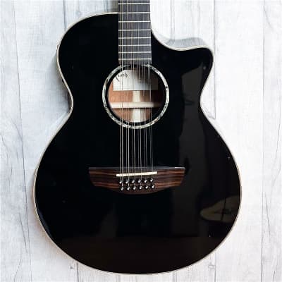 Faith FECV-12 Eclipse Venus 12-String Acoustic, Black, Second-Hand for sale