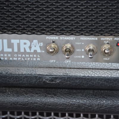 Peavey Ultra Plus 120-Watt Tube Guitar Head 1990s - Black valve amp high gain chug amp image 5