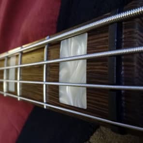 Fender / Warmoth FRANKENSTEIN PJ bass  Surf Green with Wenge neck block inlays image 10