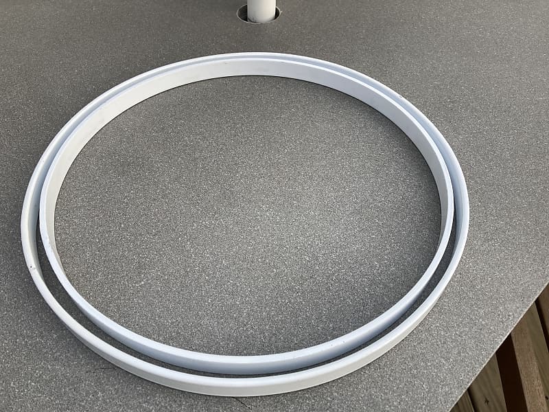 Rogers Timbales Rims 1980's White Reverb