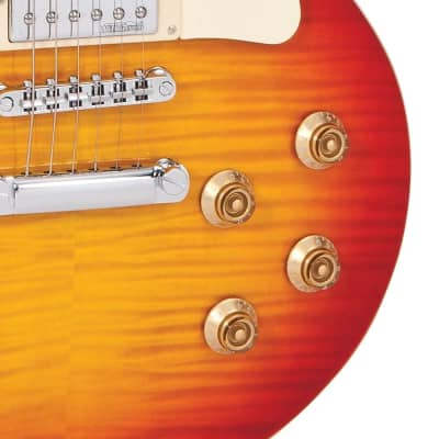 Vintage V100 ReIssued Electric Guitar - Cherry Sunburst (V100CS) image 5