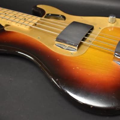 1958 Fender Precision Bass 3-Tone Sunburst Pre-CBS w/OHSC image 12