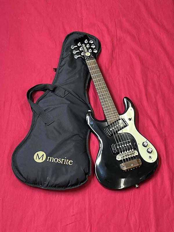 Mosrite mini Black MIJ Electric Guitar | Reverb