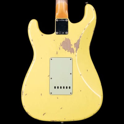 Fender Custom Shop Alley Cat Stratocaster 2.0 Heavy Relic HSS Vintage Trem Rosewood Board Graffiti Yellow image 5