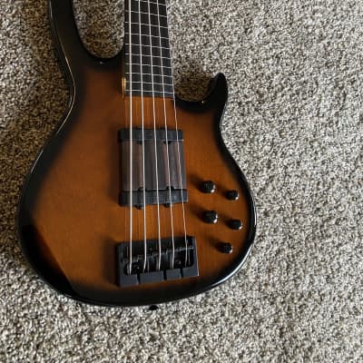 Carvin Bunny Brunel late 90s -brown fretless 5 string for sale