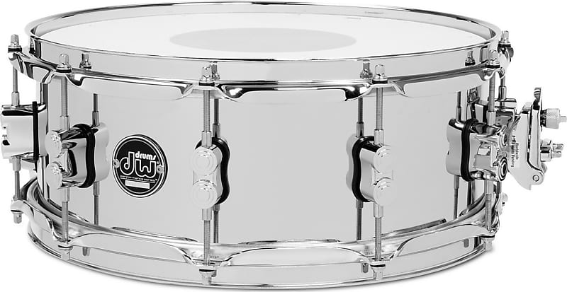 DW Performer Series 5.5" x 14" Chrome Over Steel Snare Drum image 1