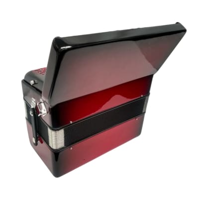 Excalibur Super Classic PSI Series Red Fade 60 Bass Piano Accordion image 4
