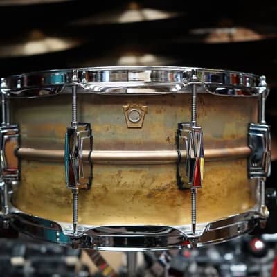 Ludwig/ USA # LB464R Raw Brass 6.5" x 14" Snare Drum w/ Imperial Lugs (2022) Free shipping! image 1