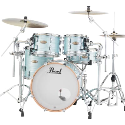 Pearl Session Studio Select Ice Blue Oyster 20x14/10x7/12x8/14x14 Drums Shell Pack & GigBags Authorized Dealer image 6