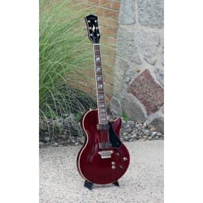 Vox Virage - Deep Cherry VGSCDC Semi-Hollow Electric Guitar with Hard Shell Case image 3
