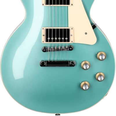 Gibson Les Paul Standard 60s Custom Color Electric Guitar, Plain Top (with Case), Inverness Green image 2