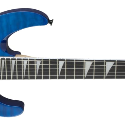 Jackson JS Series Dinky Arch Top JS32Q DKA Electric Guitar, Amaranth Fingerboard, Transparent Blue image 4