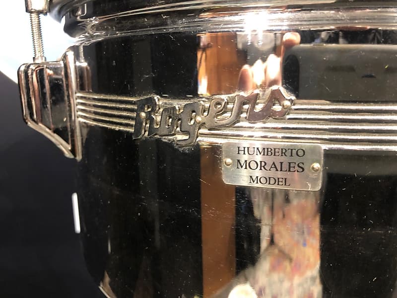 Rogers 1960s “Humberto Morales Model” 13”+14” Brass Timbales with