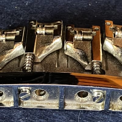 Schaller BB-0318-010 Chrome 4-string Bass Bridge Made in Germany image 2