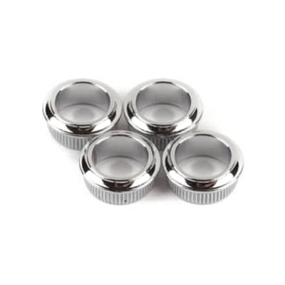 Fender Bass Tuning Machine Bushings- Standard/Deluxe Series (Mexico) Chrome image 1