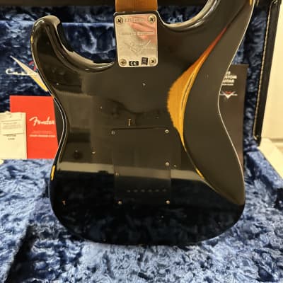 Fender Custom Shop Dual Mag II Stratocaster Relic 2020 - Black over 3-Color Sunburst image 16
