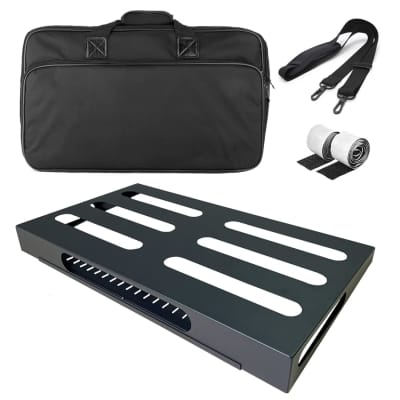 Pedal Board,With Completely Isolated Power Supply ,19*5 Inch 1.8 LB  Aluminium Alloy Guitar Pedalboard, Included Carrying Bag , Pedal