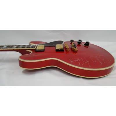 2007 Gibson Lucille B.B. King Cherry Red and Gold Hardware Guitar Signature LOA image 11
