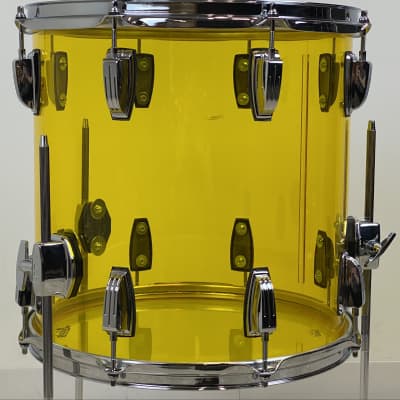 Ludwig 18/12/14/5x14" Vistalite Jazzette Drum Set - Yellow Vistalite w/ Exclusive 18" BD! image 9