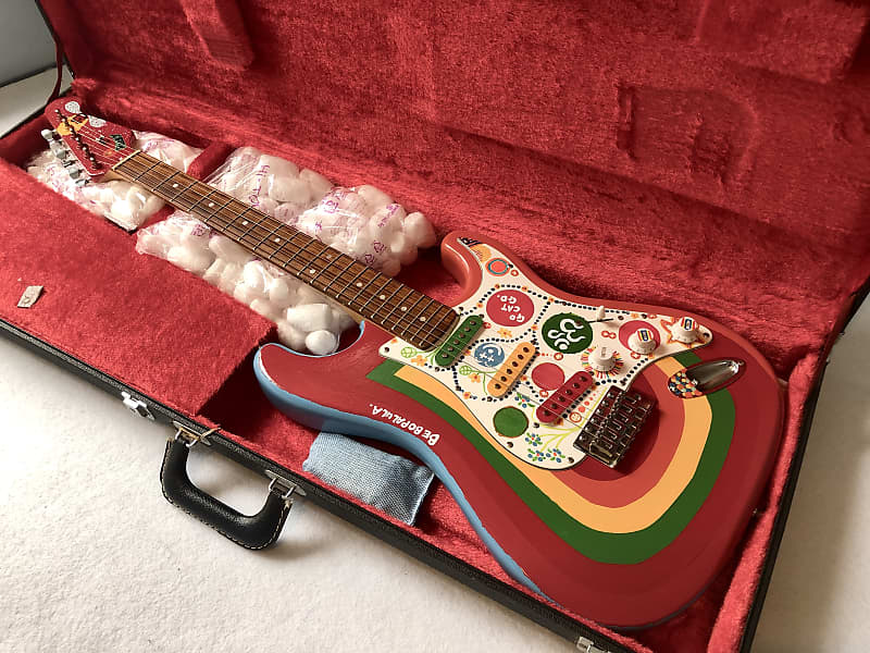 🌈Rainbow Guitar🌈 Psychedelic Stratocaster (it’s name is Rocky) The  Beatles 🎸