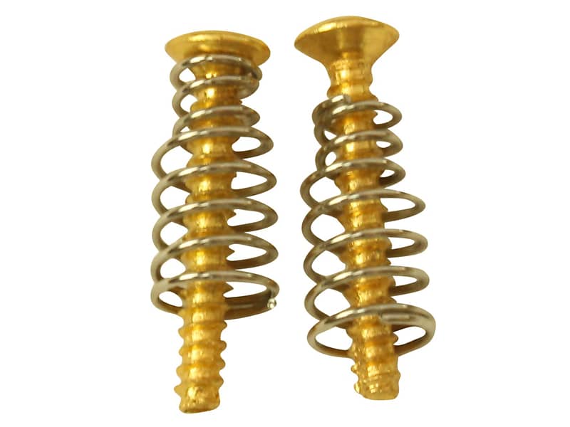 Stratocaster single coil pickup mounting screws Gold / Reverb