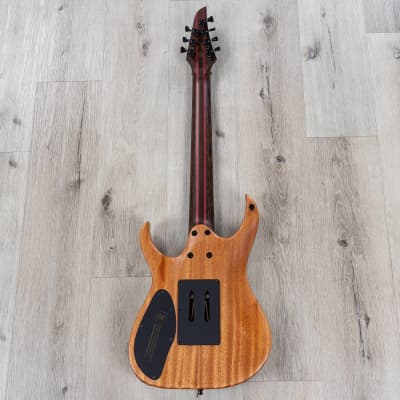Mayones Duvell Elite Pro 7 Guitar, 7-String, Ebony Fretboard, Trans Black Satin image 5