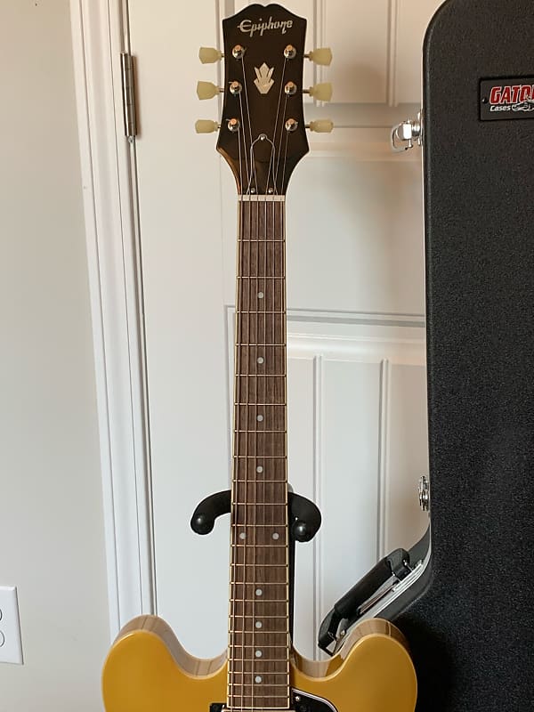 Epiphone ES-335 2021 GOLD TOP w/Hard Shell Case | Reverb
