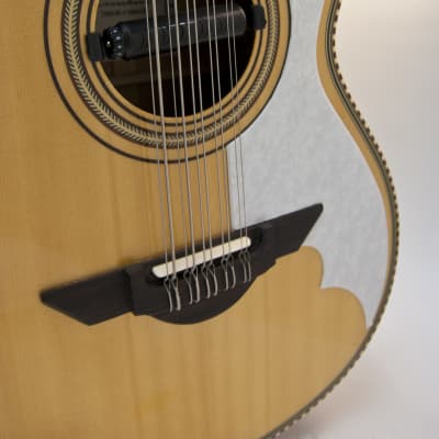 H Jimenez Bajo Quinto El Musico LBQ2NCE Non Cutaway Solid Spruce Top with Pickup FREE GigBag & Stand image 3