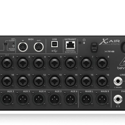 Behringer XR18 X Air 18-channel 12-Bus Digital Mixer for iPad