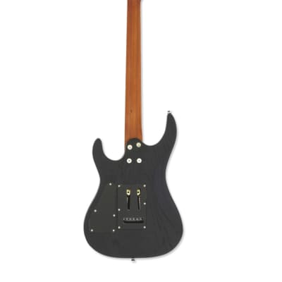 Aria MAC-DLX-STBK Pro II Craved Top Ash Body Maple 3P Bolt Aria MAC-DLX-STBK Pro II Craved Top Ash Body Maple 3P Bolt