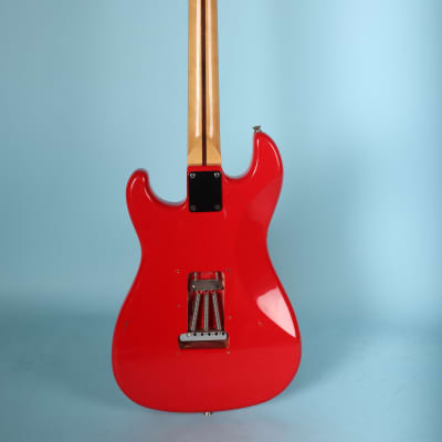 Vintage 1980s Squier Bullet 1 One Made in Korea Ferrari Red MIK Electric Guitar image 9