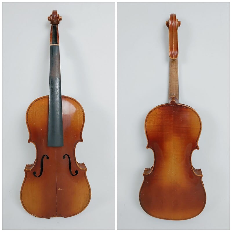 Vintage Unmarked Antonius Stradivarius Copy 3/4 Violin for Restoration -  Germany