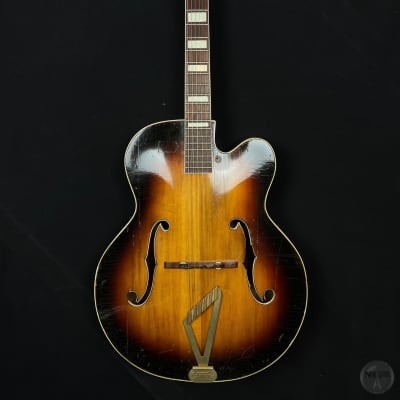 Gretsch Synchromatic  model 6037 from 1952 in sunburst finish with case for sale