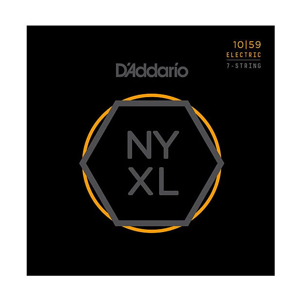 D'Addario NYXL Electric Guitar Strings Lite 7 String 10-59 image 1