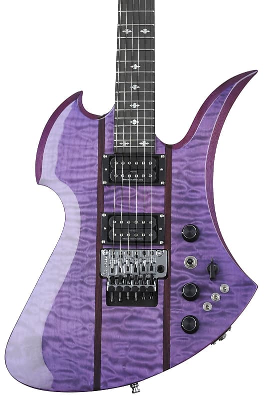 B.C. Rich Mockingbird Legacy ST with Floyd Rose Electric Guitar - Trans Purple image 1