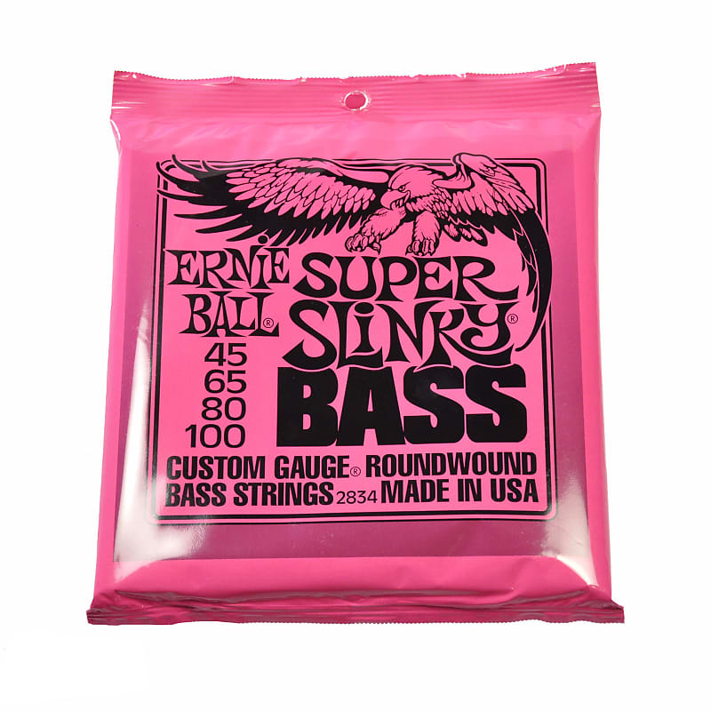 Ernie Ball Bass Strings Super Slinky Roundwound set 45-100 image 1