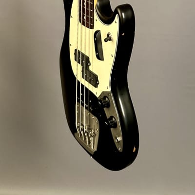 Nash MB/J-63 Mustang Precision Jazz Bass - Black image 5